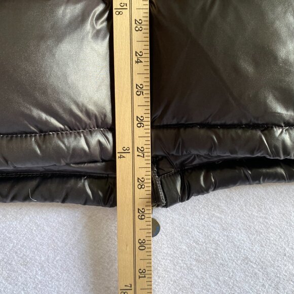 Moncler Maya Puffer Jacket Men's 5 Black Shiny Glossy Down Coat - Picture 16 of 16